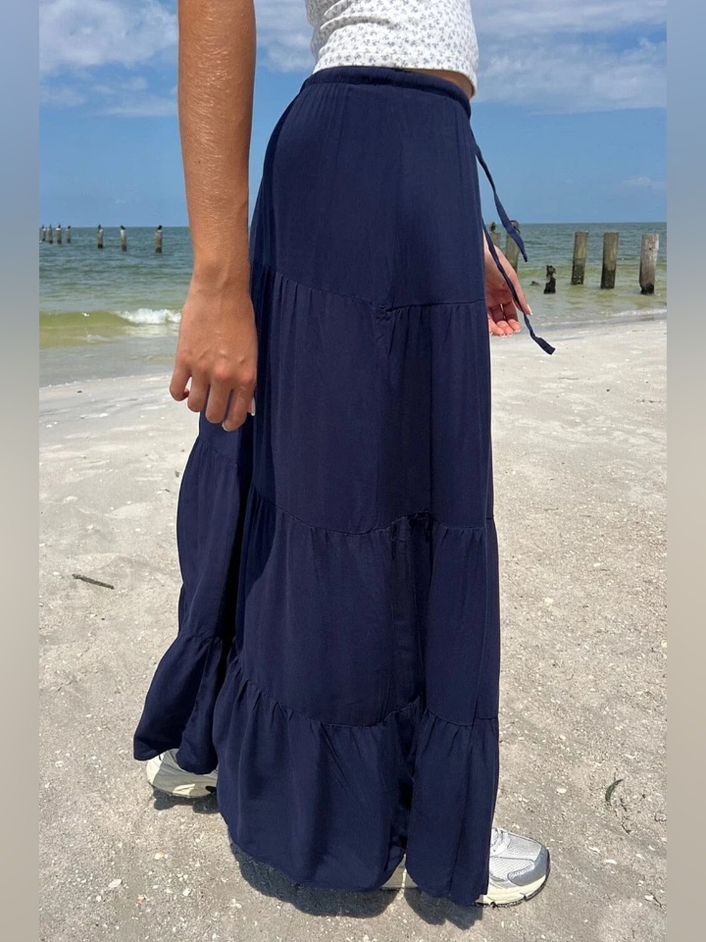 Brandy Melville navy maxi skirt